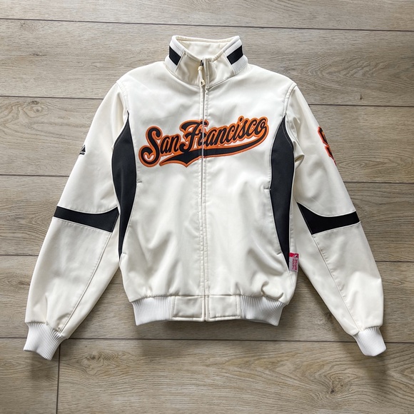 True Vintage Y2K San Francisco Giants MLB Softshell Majestic Jacket - Picture 2 of 10